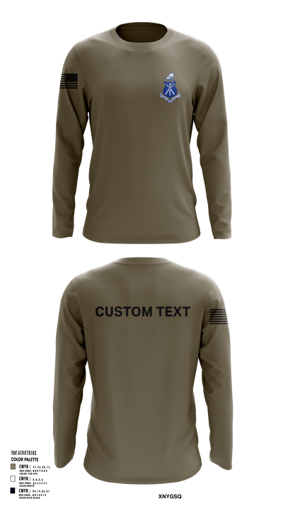 Pershing Rifles Kilo 8 88766737 Long Sleeve Performance Shirt 107