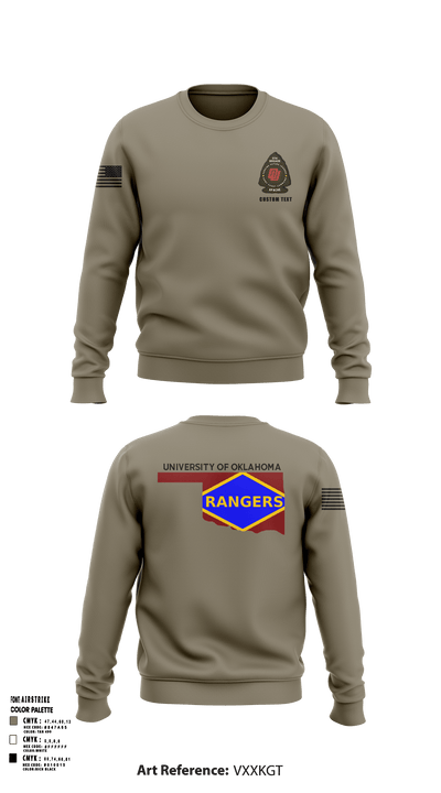 University of Oklahoma 88198186 Crew Neck Sweatshirt - 102