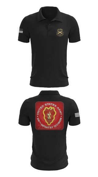Short Sleeve Performance Polo, 25th infantry division C-Btry 1/8 FA, , Teamtime, Team time, sublimation, custom sports apparel, team uniforms, spirit wear, spiritwear, sports uniforms, custom shirts, team store, custom team store, fundraiser sports, apparel fundraiser