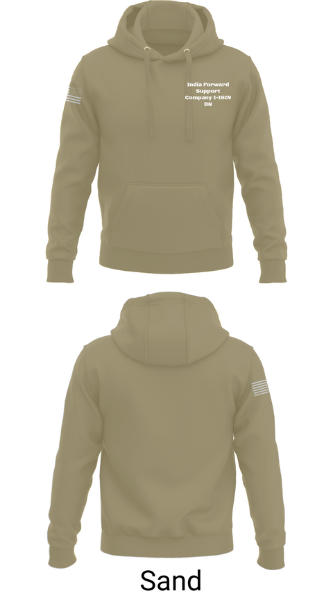 Hoodie, India Forward Support Company 1-16IN BN, Army, Teamtime, Team time, sublimation, custom sports apparel, team uniforms, spirit wear, spiritwear, sports uniforms, custom shirts, team store, custom team store, fundraiser sports, apparel fundraiser