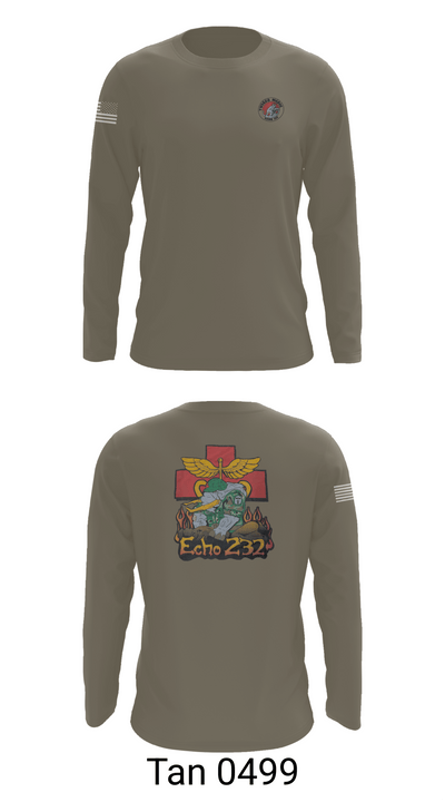 Echo Company 232nd battalion 37509624 Long Sleeve Performance Shirt 66