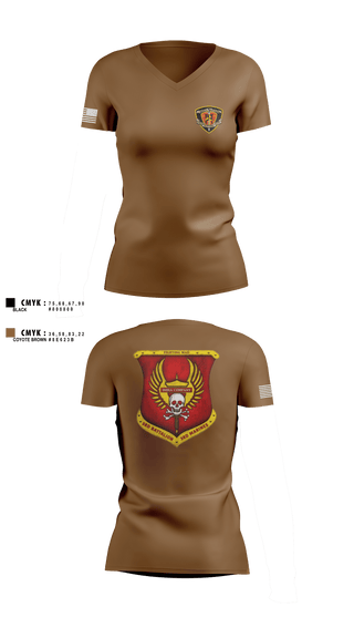 Womens Short Sleeve Vneck Shirt, 3rd Battalion 3rd Marines India Co., , Teamtime, Team time, sublimation, custom sports apparel, team uniforms, spirit wear, spiritwear, sports uniforms, custom shirts, team store, custom team store, fundraiser sports, apparel fundraiser