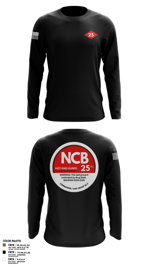 Long Sleeve Performance Shirt, NMCB 25 CTG 56.2, Navy, Teamtime, Team time, sublimation, custom sports apparel, team uniforms, spirit wear, spiritwear, sports uniforms, custom shirts, team store, custom team store, fundraiser sports, apparel fundraiser