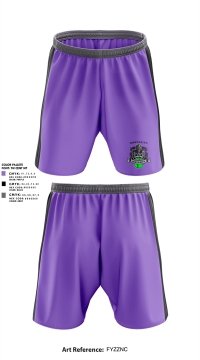 Northside Charter High School Softball 63187415 Athletic Shorts With Pockets - 2