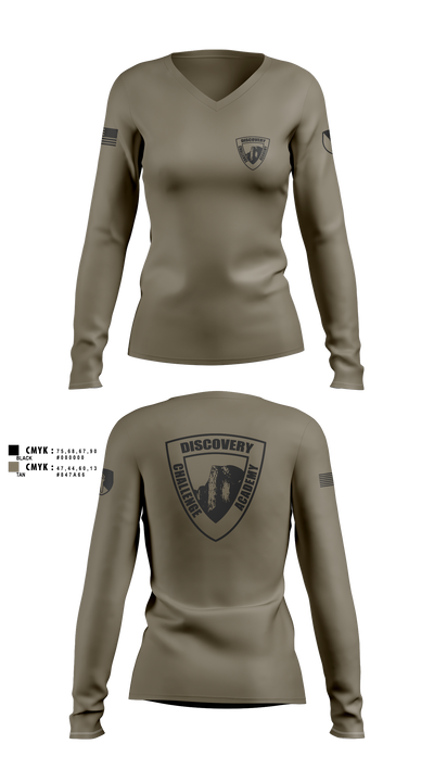 Discovery ChalleNGe Academy 60550316 Women's Long Sleeve V-neck Shirt - 3