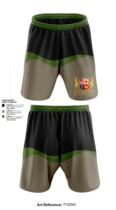 Kinsey 18916656 Athletic Shorts With Pockets - 1