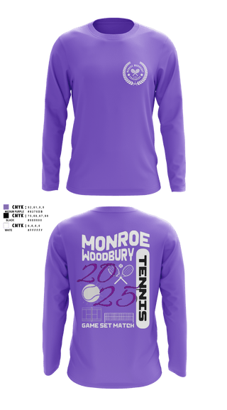 Long Sleeve Performance Shirt, Monroe Woodbury, Tennis, Teamtime, Team time, sublimation, custom sports apparel, team uniforms, spirit wear, spiritwear, sports uniforms, custom shirts, team store, custom team store, fundraiser sports, apparel fundraiser