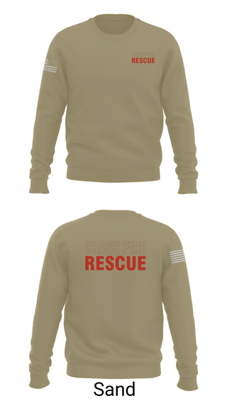 Crew Neck Sweatshirt, ISA Air base Fire Dept., Fire Department, Teamtime, Team time, sublimation, custom sports apparel, team uniforms, spirit wear, spiritwear, sports uniforms, custom shirts, team store, custom team store, fundraiser sports, apparel fundraiser