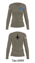 169th Maintenance Squadron 8743649 Women's Long Sleeve V-neck Shirt - 77