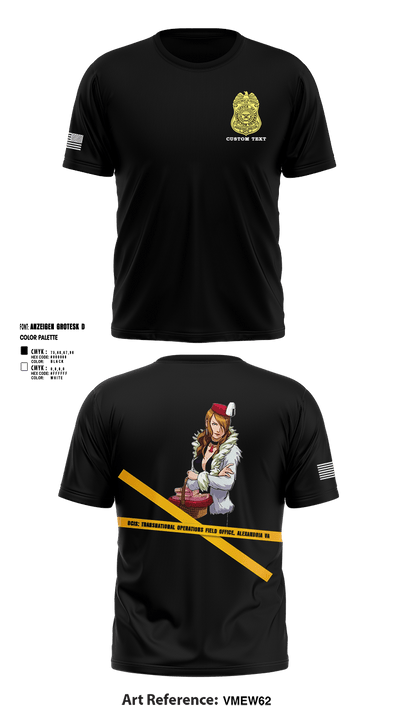 Defense Criminal Investigative Service Transnational Operations Field Office Alexandria VA 22707351 Short Sleeve Performance Shirt - 2