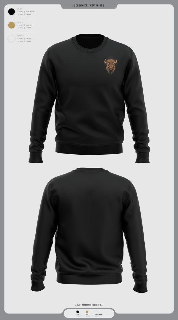 Crew Neck Sweatshirt, Hugo Buffaloes Tennis, Tennis, Teamtime, Team time, sublimation, custom sports apparel, team uniforms, spirit wear, spiritwear, sports uniforms, custom shirts, team store, custom team store, fundraiser sports, apparel fundraiser