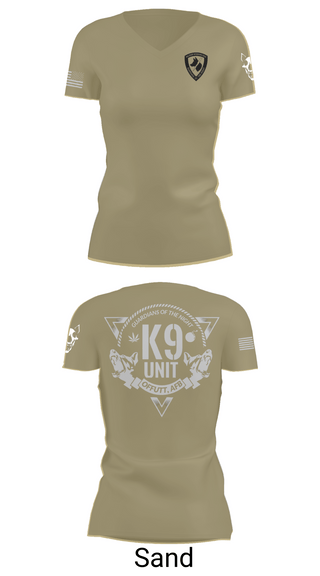 Womens Short Sleeve Vneck Shirt, Guardians of the Night, , Teamtime, Team time, sublimation, custom sports apparel, team uniforms, spirit wear, spiritwear, sports uniforms, custom shirts, team store, custom team store, fundraiser sports, apparel fundraiser
