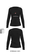 Echo Company 232nd battalion 37509624 Women's Long Sleeve V-neck Shirt - 22
