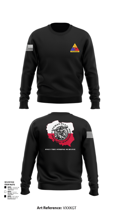 261st BSC CAVEMAN PLT 28746409 Crew Neck Sweatshirt - 104