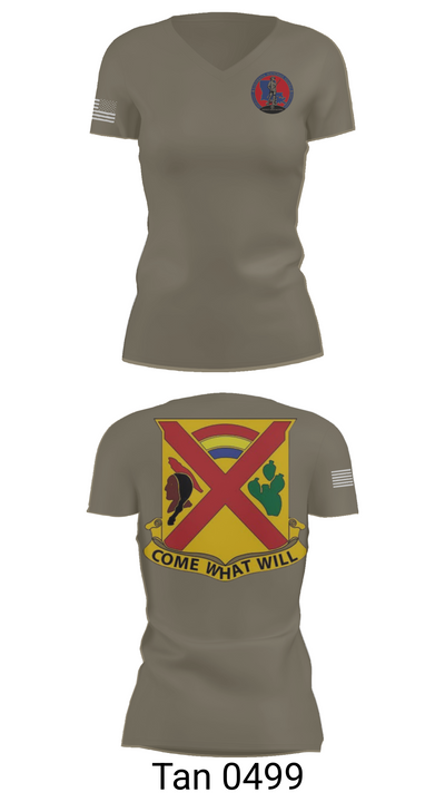 Charley troop 2-108 CAV 33316254 Women's Short Sleeve V-neck Shirt - 65