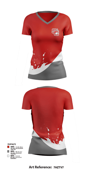 Womens Short Sleeve Vneck Shirt, 20, Spirit Store, Teamtime, Team time, sublimation, custom sports apparel, team uniforms, spirit wear, spiritwear, sports uniforms, custom shirts, team store, custom team store, fundraiser sports, apparel fundraiser