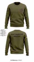 San Marcos Police Drone Unit 43960495 Crew Neck Sweatshirt - 13