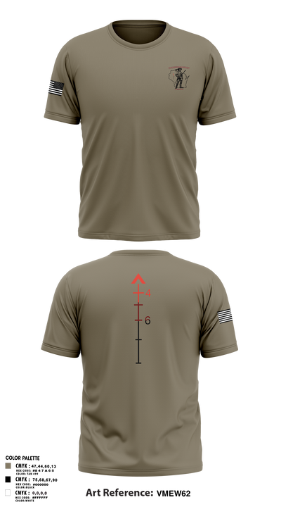WIARNG Marksmanship 12854544 Short Sleeve Performance Shirt - 105
