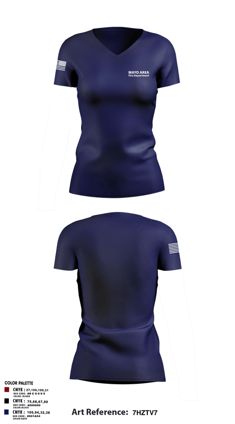 Womens Short Sleeve Vneck Shirt, Mayo Area Fire Department, , Teamtime, Team time, sublimation, custom sports apparel, team uniforms, spirit wear, spiritwear, sports uniforms, custom shirts, team store, custom team store, fundraiser sports, apparel fundraiser