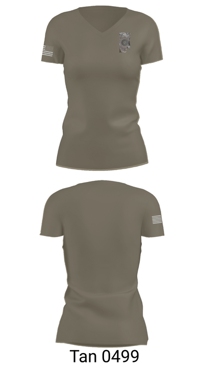 46 MP CO 62562841 Women's Short Sleeve V-neck Shirt - 65