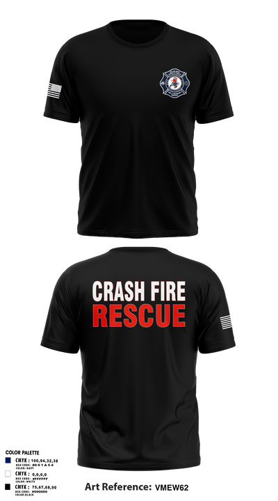 ISA Air base Fire Dept. 19172110 Old School Cotton Feel Shirt - 62