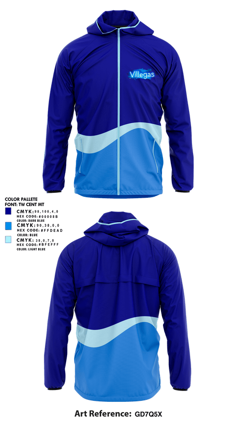 Windbreaker, Villegas, Men's Soccer, Teamtime, Team time, sublimation, custom sports apparel, team uniforms, spirit wear, spiritwear, sports uniforms, custom shirts, team store, custom team store, fundraiser sports, apparel fundraiser
