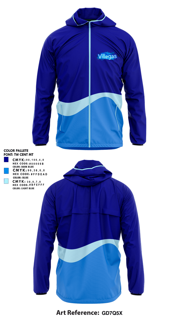 Windbreaker, Villegas, Men's Soccer, Teamtime, Team time, sublimation, custom sports apparel, team uniforms, spirit wear, spiritwear, sports uniforms, custom shirts, team store, custom team store, fundraiser sports, apparel fundraiser