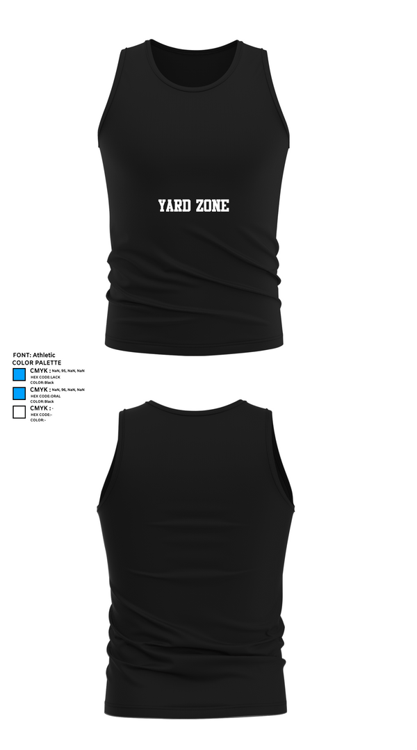 Tank Top, Yard Zone, , Teamtime, Team time, sublimation, custom sports apparel, team uniforms, spirit wear, spiritwear, sports uniforms, custom shirts, team store, custom team store, fundraiser sports, apparel fundraiser