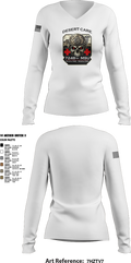7248th MSU 46326477 Women's Long Sleeve V-neck Shirt - 3