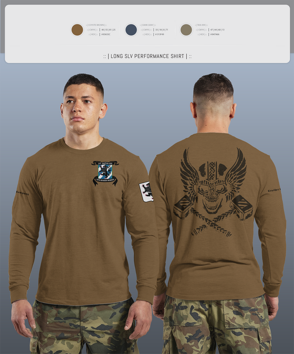 Long Sleeve Performance Shirt, 1-28 Infantry battalion, , Teamtime, Team time, sublimation, custom sports apparel, team uniforms, spirit wear, spiritwear, sports uniforms, custom shirts, team store, custom team store, fundraiser sports, apparel fundraiser