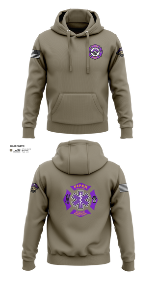 Hoodie, Piper High School Public Services Academy, Fire Department, Teamtime, Team time, sublimation, custom sports apparel, team uniforms, spirit wear, spiritwear, sports uniforms, custom shirts, team store, custom team store, fundraiser sports, apparel fundraiser