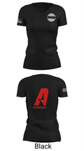 THE ARMORED LEAGUE 75061922 Women's Short Sleeve V-neck Shirt - 38