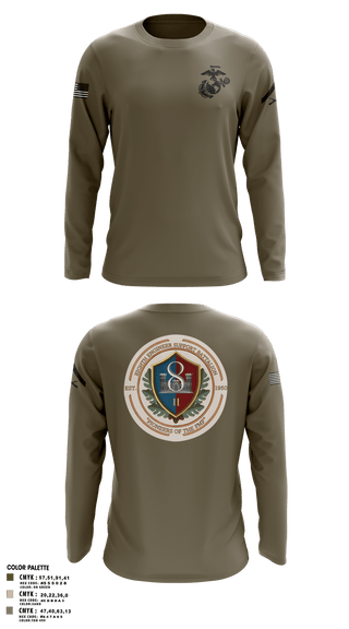 Long Sleeve Performance Shirt, 8th ESB Charlie Co., , Teamtime, Team time, sublimation, custom sports apparel, team uniforms, spirit wear, spiritwear, sports uniforms, custom shirts, team store, custom team store, fundraiser sports, apparel fundraiser