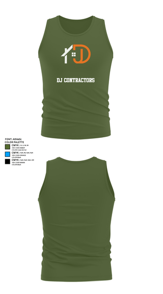 Tank Top, DJ CONTRACTORS, , Teamtime, Team time, sublimation, custom sports apparel, team uniforms, spirit wear, spiritwear, sports uniforms, custom shirts, team store, custom team store, fundraiser sports, apparel fundraiser
