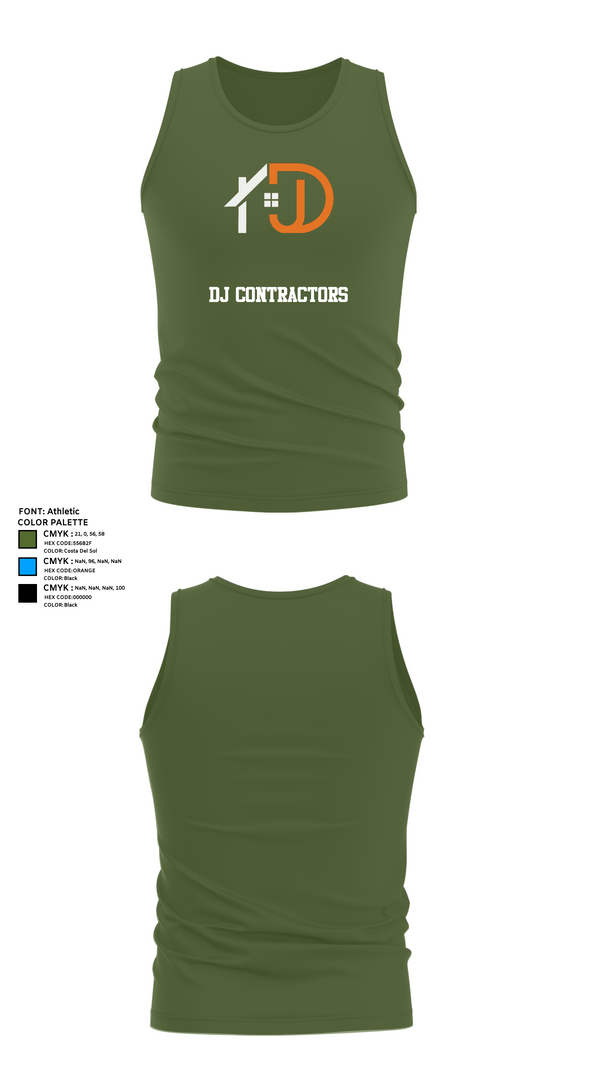 Tank Top, DJ CONTRACTORS, , Teamtime, Team time, sublimation, custom sports apparel, team uniforms, spirit wear, spiritwear, sports uniforms, custom shirts, team store, custom team store, fundraiser sports, apparel fundraiser