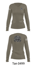 2-23IN CRAZYHORSE CO. 51563719 Women's Long Sleeve V-neck Shirt - 77