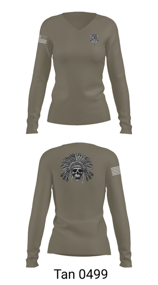 Womens Long Sleeve Vneck Shirt, 2-23IN CRAZYHORSE CO., , Teamtime, Team time, sublimation, custom sports apparel, team uniforms, spirit wear, spiritwear, sports uniforms, custom shirts, team store, custom team store, fundraiser sports, apparel fundraiser