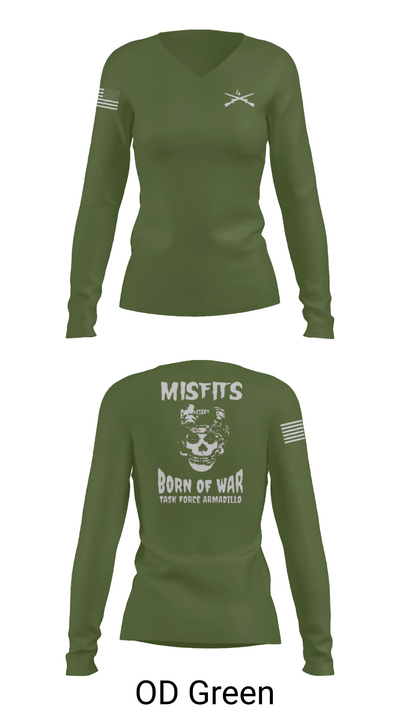 4th platoon misfits 6678865 Women's Long Sleeve V-neck Shirt - 57