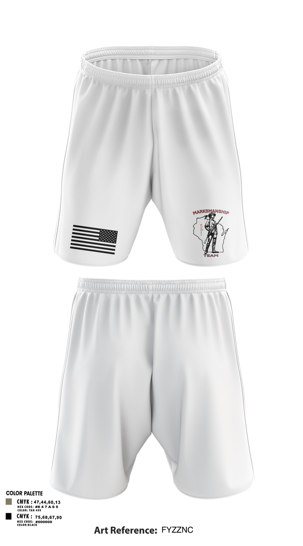 Athletic Shorts With Pockets, WIARNG Marksmanship, , Teamtime, Team time, sublimation, custom sports apparel, team uniforms, spirit wear, spiritwear, sports uniforms, custom shirts, team store, custom team store, fundraiser sports, apparel fundraiser