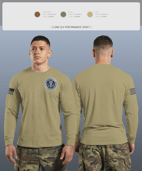 Long Sleeve Performance Shirt, PREVENTATIVE MEDICINE, , Teamtime, Team time, sublimation, custom sports apparel, team uniforms, spirit wear, spiritwear, sports uniforms, custom shirts, team store, custom team store, fundraiser sports, apparel fundraiser