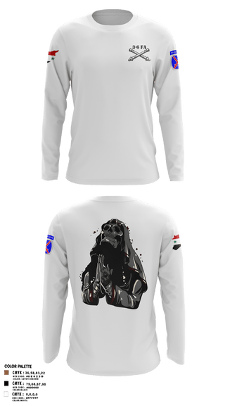 Long Sleeve Performance Shirt, 3-6 FA, Army, Teamtime, Team time, sublimation, custom sports apparel, team uniforms, spirit wear, spiritwear, sports uniforms, custom shirts, team store, custom team store, fundraiser sports, apparel fundraiser