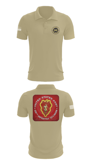 Short Sleeve Performance Polo, 25th infantry division C-Btry 1/8 FA, , Teamtime, Team time, sublimation, custom sports apparel, team uniforms, spirit wear, spiritwear, sports uniforms, custom shirts, team store, custom team store, fundraiser sports, apparel fundraiser