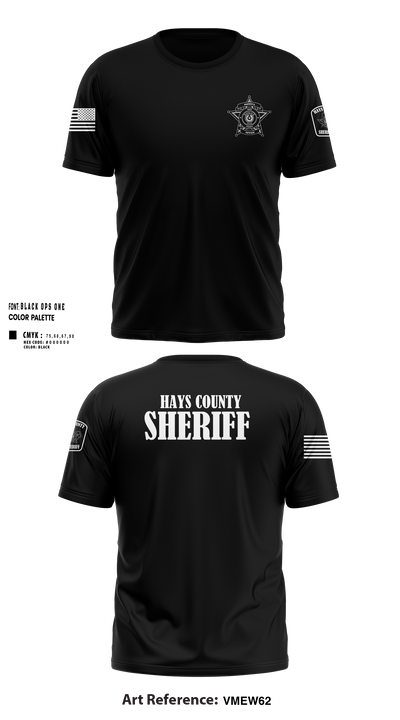 Hays County Sheriff’s Office 39669531 Short Sleeve Performance Shirt - 36