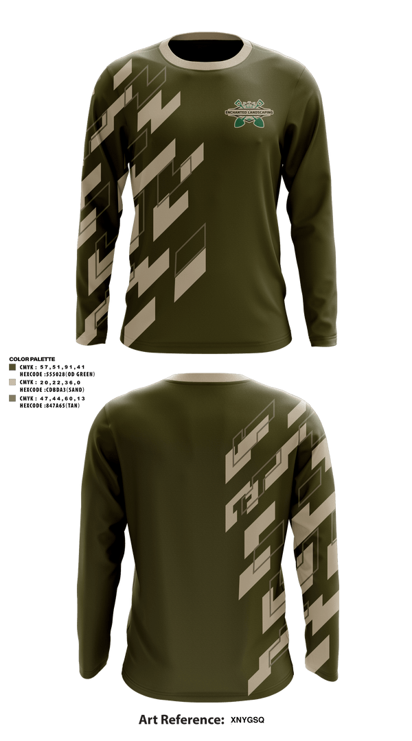Long Sleeve Performance Shirt, Enchanted Landscaping, , Teamtime, Team time, sublimation, custom sports apparel, team uniforms, spirit wear, spiritwear, sports uniforms, custom shirts, team store, custom team store, fundraiser sports, apparel fundraiser