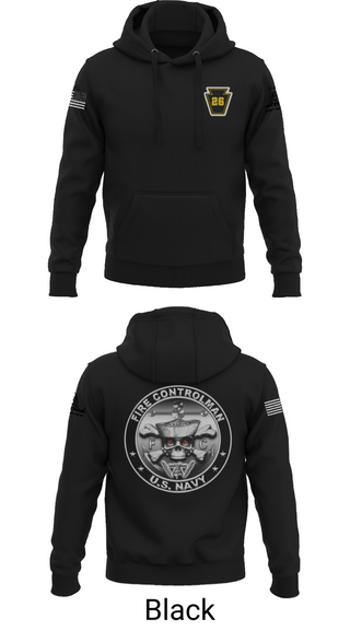 Hoodie, Fire Controlman, Navy, Teamtime, Team time, sublimation, custom sports apparel, team uniforms, spirit wear, spiritwear, sports uniforms, custom shirts, team store, custom team store, fundraiser sports, apparel fundraiser