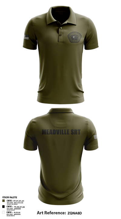 Meadville SRT 57594124 Short Sleeve Performance Polo - 1