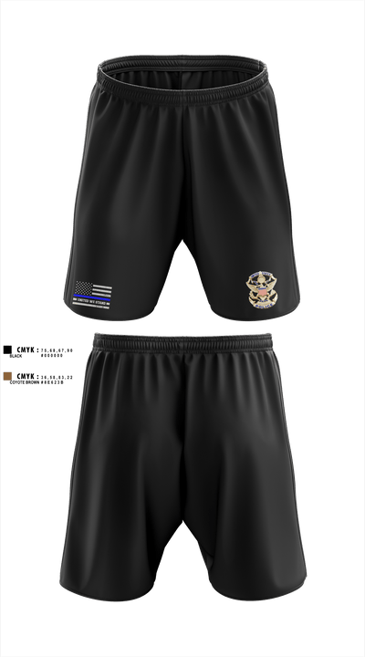 Marine Patrol Unit Athletic Shorts With Pockets - 1