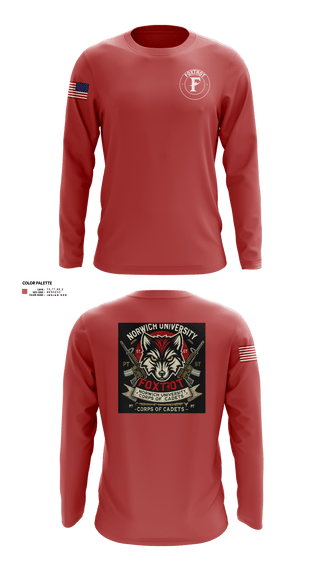 Long Sleeve Performance Shirt, Foxtrot Company, , Teamtime, Team time, sublimation, custom sports apparel, team uniforms, spirit wear, spiritwear, sports uniforms, custom shirts, team store, custom team store, fundraiser sports, apparel fundraiser