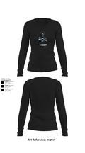 2-2SBCT 82713224 Women's Long Sleeve V-neck Shirt - 22