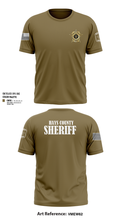 Hays County Sheriff’s Office 39669531 Short Sleeve Performance Shirt - 102